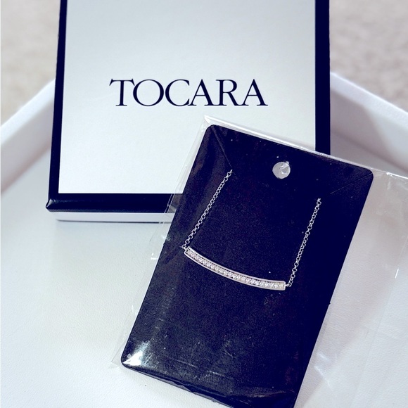 Tocara Jewelry - Tocara Sienna Silver Necklace with Crystals